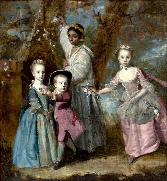 Elisabeth, Sarah and Edward, Children of Edward Holden Cruttenden, Sir Joshua Reynolds